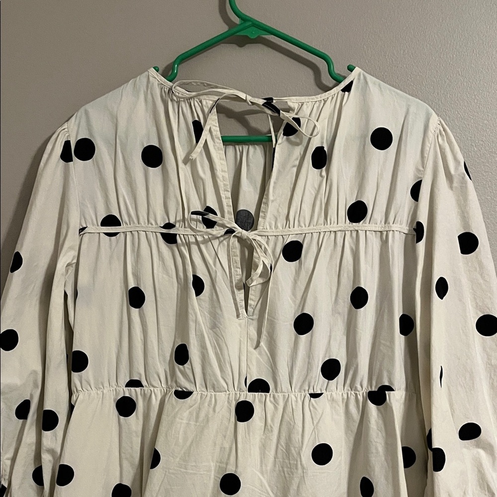 polka dot long sleeve dress - Picture 2 of 4